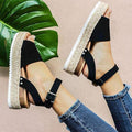 Chaussures élégantes à motif léopard pour femmes, sandales à talons hauts, sandales d'été à plateforme, sandales à plateforme haute, sandales à semelle épaisse avec boucle de ceinture, sandales à brides réglables
