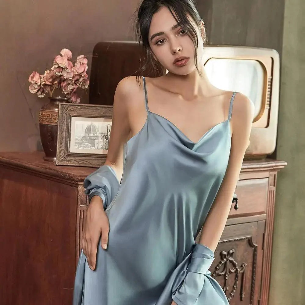 Robe de Chambre Courte Rouge Douce à la Mode pour Femmes Peignoir Confortable à Col en V pour Femmes Robes de Demoiselle d'Honneur et de Mariée