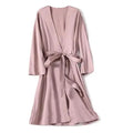 Robe de Chambre Courte Rouge Douce à la Mode pour Femmes Peignoir Confortable à Col en V pour Femmes Robes de Demoiselle d'Honneur et de Mariée