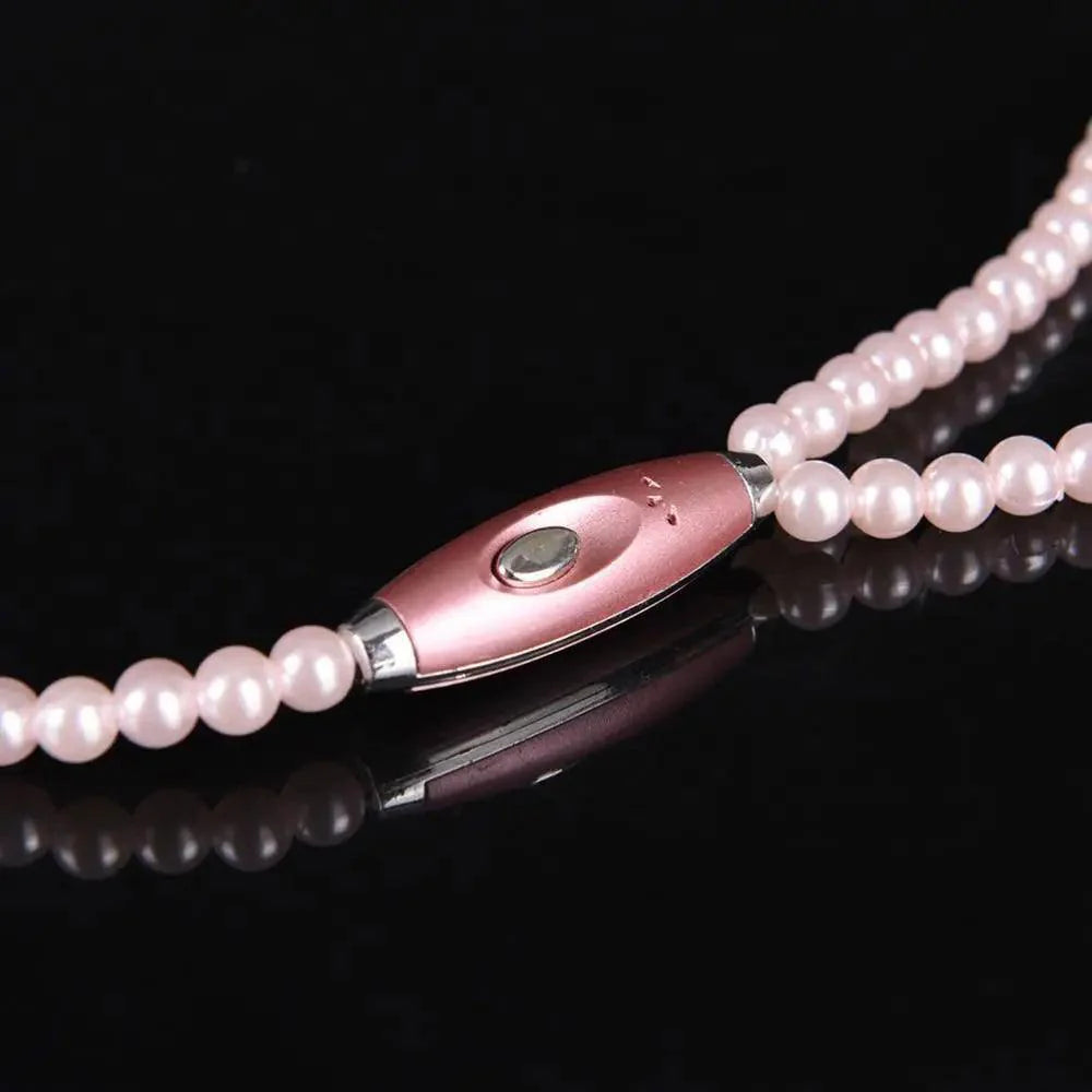 Collier de perles de luxe pour femme, écouteurs roses avec micro, excellente qualité sonore, écouteurs stéréo pour usage quotidien