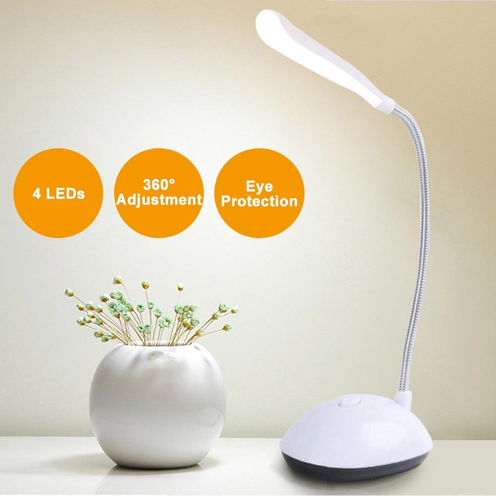Lampe de table Lampe de bureau LED Lampe de protection des yeux Piles AAA Lumières de lecture 2021 Nouvelle lampe de lecture Lampe de table décorative Mignonnes lampes d'étude pour la décoration de chambre à coucher