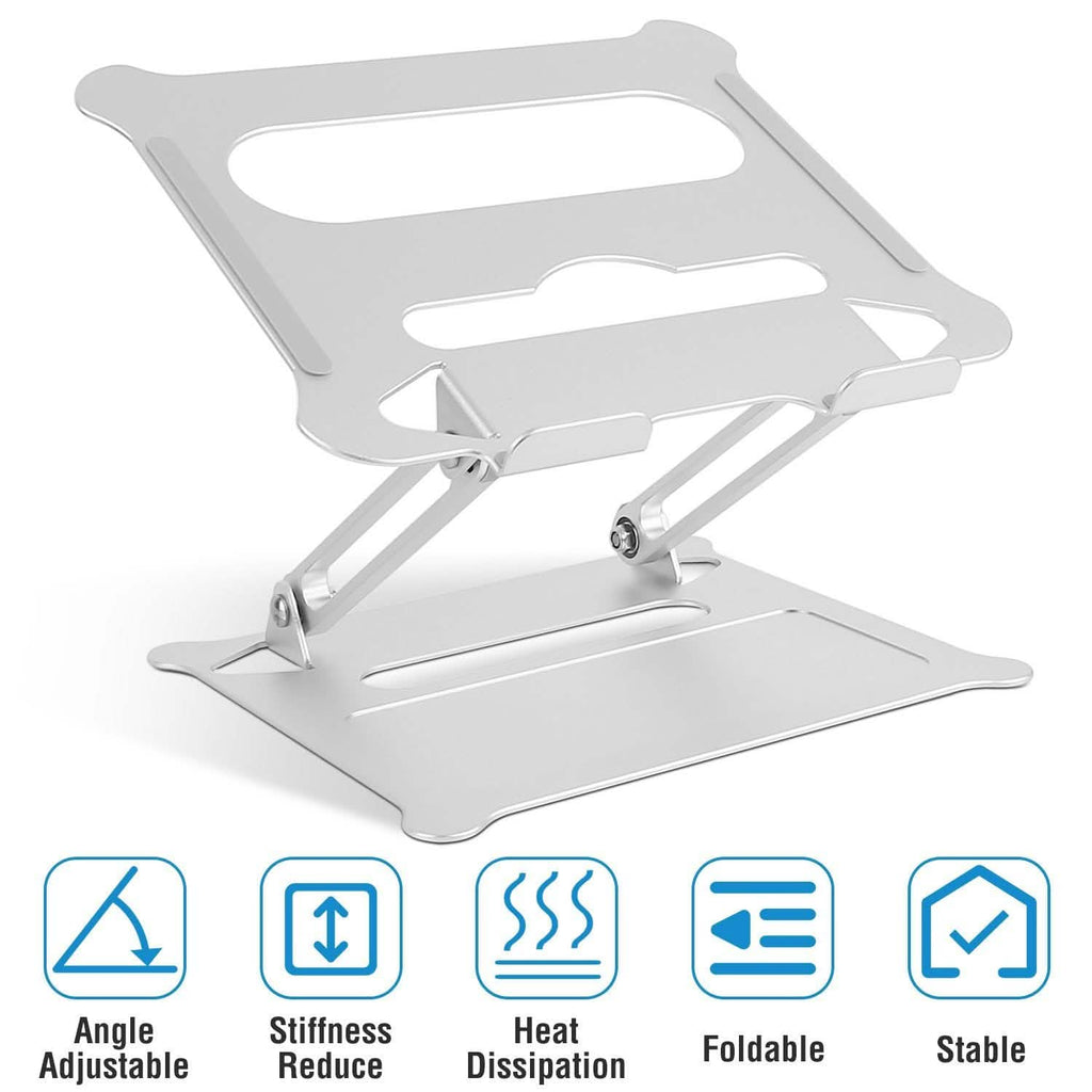 Support d'ordinateur portable en aluminium, angle réglable, élévateur, ventilation