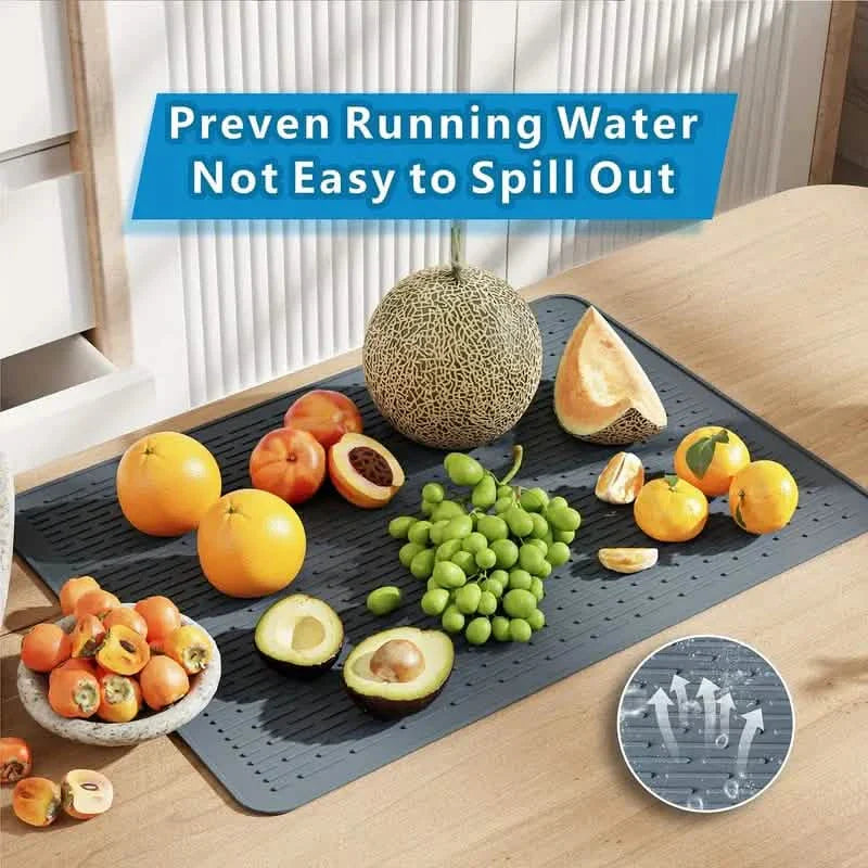 Grand protecteur de table de cuisson en silicone antidérapant de 71x51 cm, tapis de protection pour comptoir de cuisine