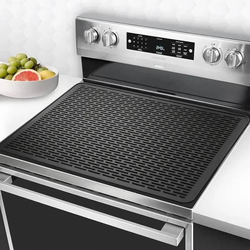 Grand protecteur de table de cuisson en silicone antidérapant de 71x51 cm, tapis de protection pour comptoir de cuisine
