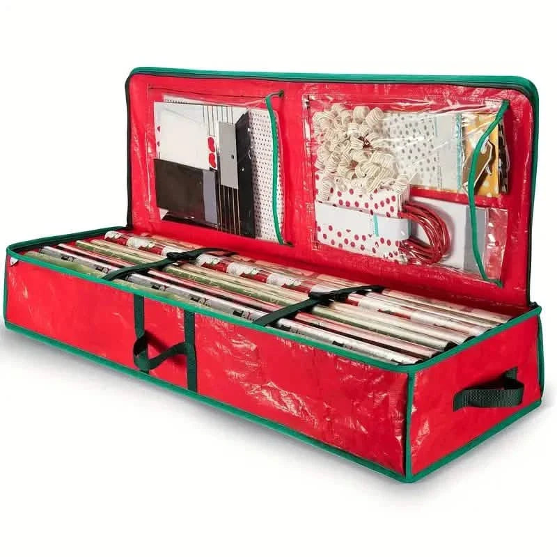 Grand sac de rangement, sac de rangement pour emballages cadeaux