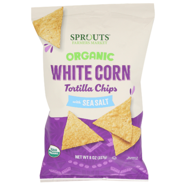 Chips de maïs bio au sel de mer Sprouts