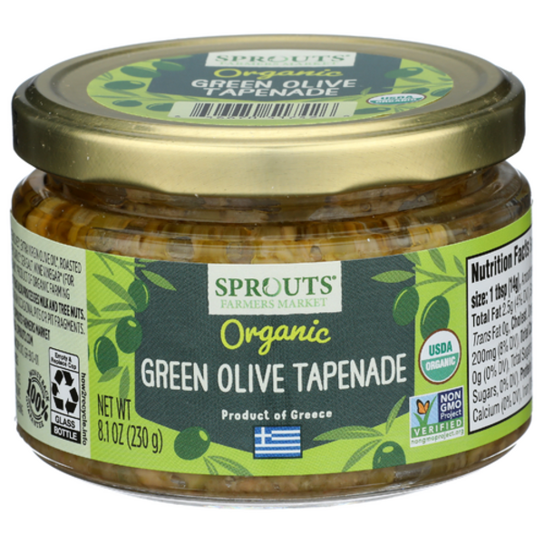 Tapenade d'olives vertes biologiques Sprouts