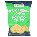 Croustilles de pommes de terre oignon et crème sure Sprouts