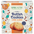 Biscuits au beurre pur amande et citron Sprouts, paquet de 4