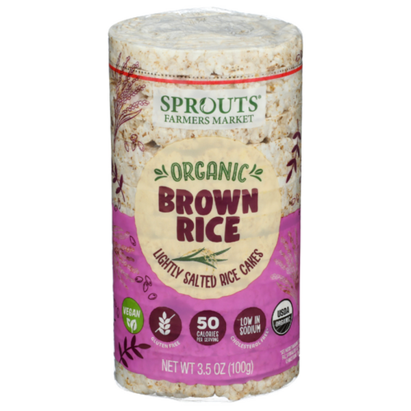Galettes de riz brun légèrement salées biologiques Sprouts