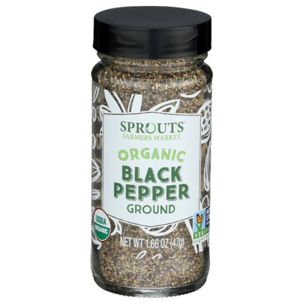 Sprouts Poivre Noir Moulu Bio