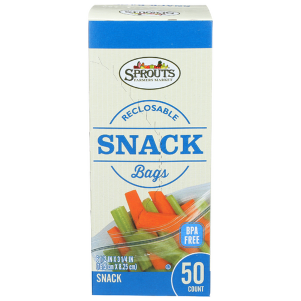 Sacs à goûter refermables Sprouts, paquet de 50