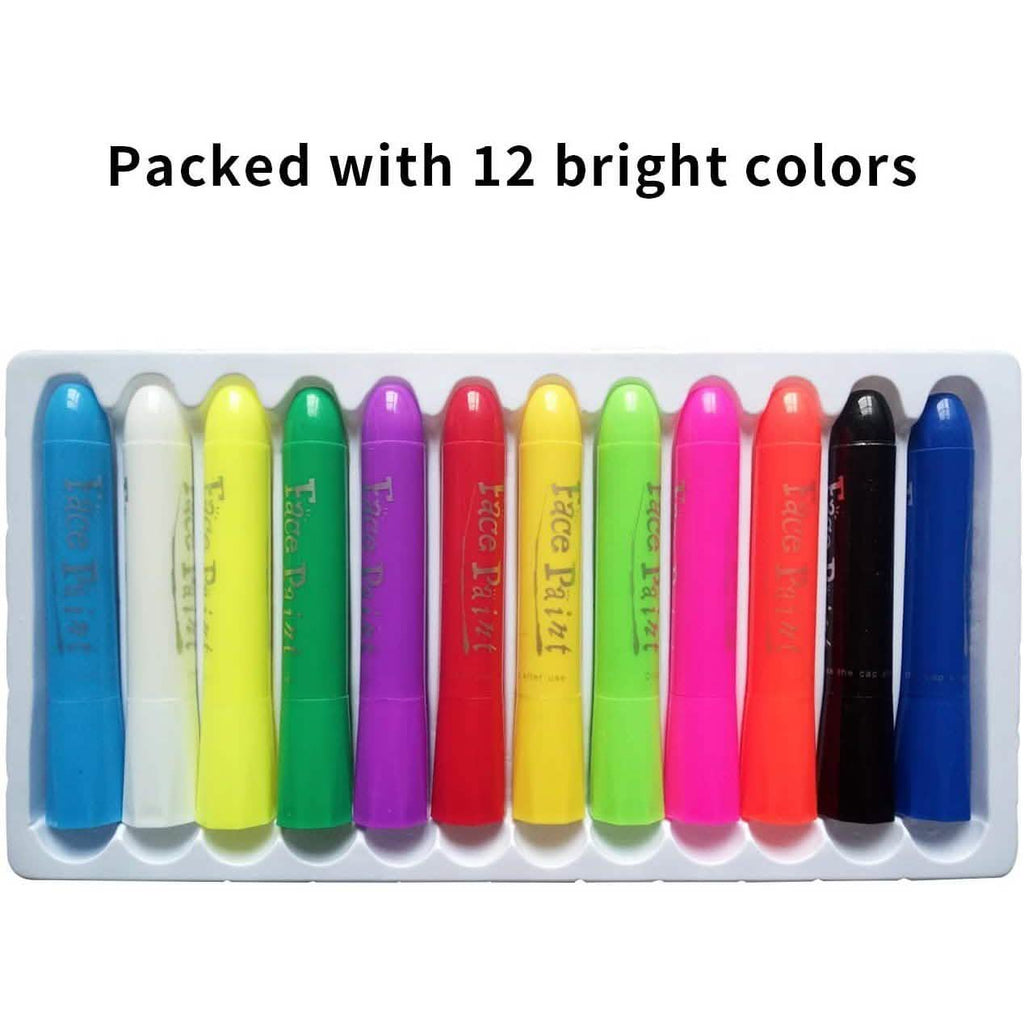 Crayons de maquillage 12 couleurs pour le visage Lasten