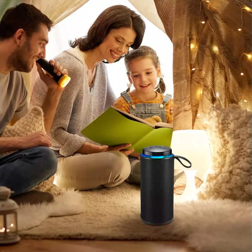 Enceinte Bluetooth portable rechargeable stéréo 3D Laud
