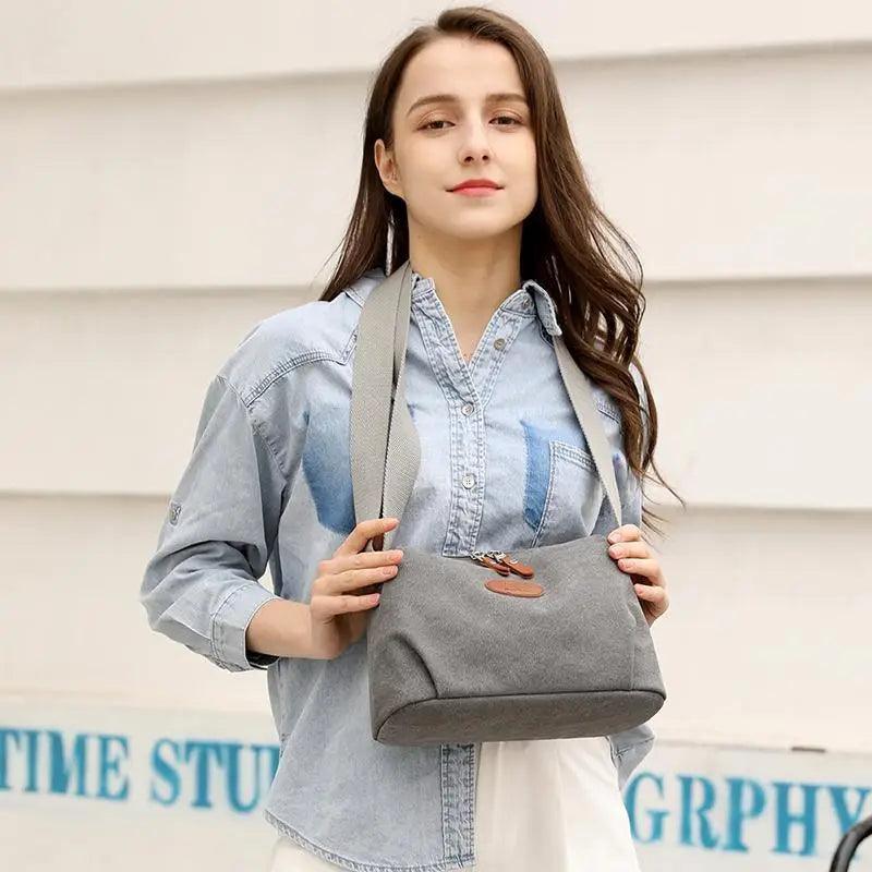 Sac bandoulière en toile Lavish Style pour femmes et jeunes filles, sac de voyage léger et décontracté pour femmes