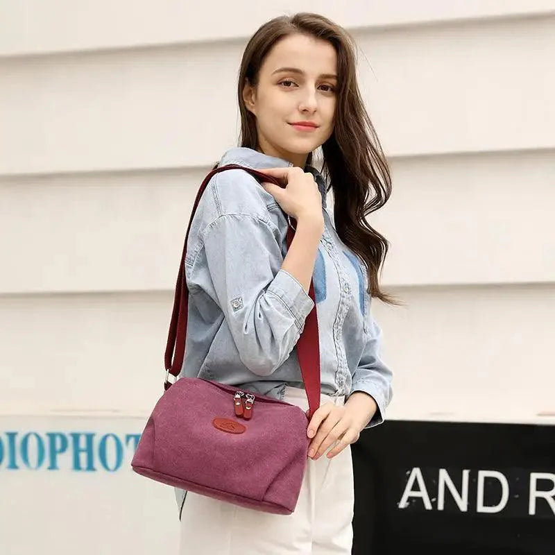 Sac bandoulière en toile Lavish Style pour femmes et jeunes filles, sac de voyage léger et décontracté pour femmes