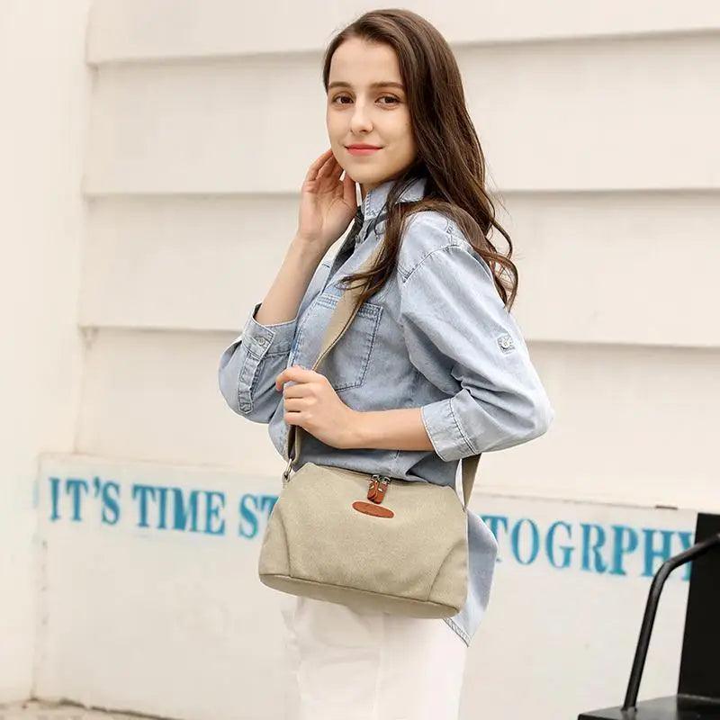 Sac bandoulière en toile Lavish Style pour femmes et jeunes filles, sac de voyage léger et décontracté pour femmes
