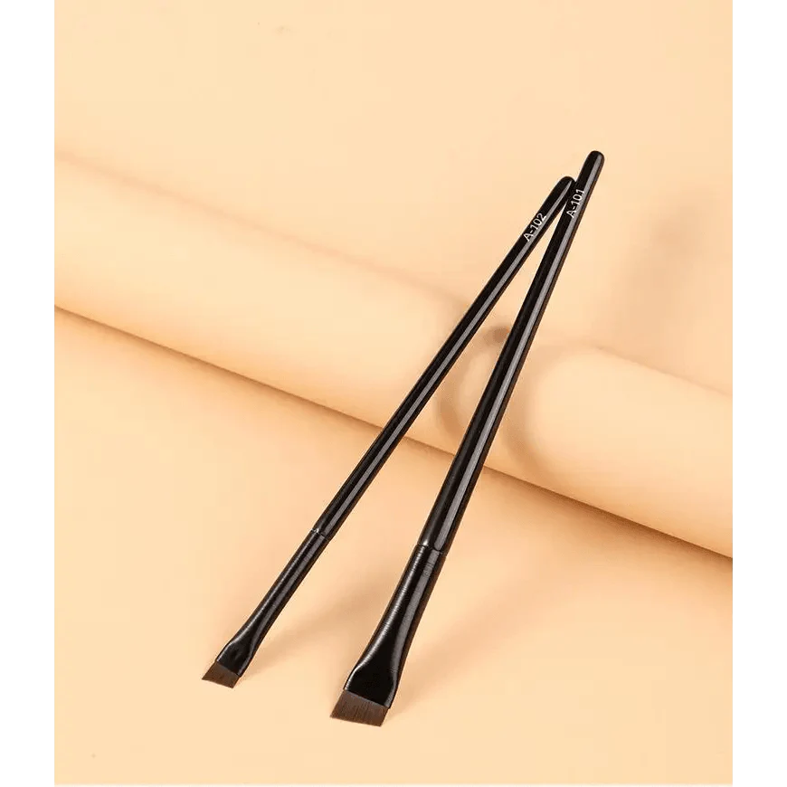 Brosse à sourcils et eyeliner Lavish Style, brosse à sourcils inclinée professionnelle de petite taille, brosse à eyeliner de haute qualité, outils de maquillage