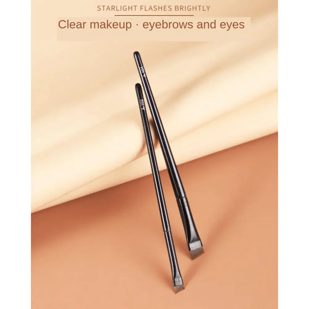 Brosse à sourcils et eyeliner Lavish Style, brosse à sourcils inclinée professionnelle de petite taille, brosse à eyeliner de haute qualité, outils de maquillage