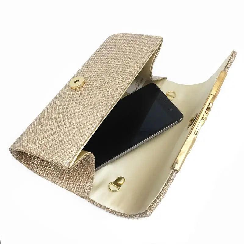 Sac de soirée luxueux pour femmes, pochette de banquet scintillante pour mariage, cadeaux pour femmes et jeunes filles