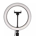 Support de lumière LED circulaire LAX pour selfie avec trépied
