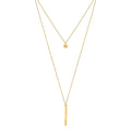 Collier superposé à barre et à balle