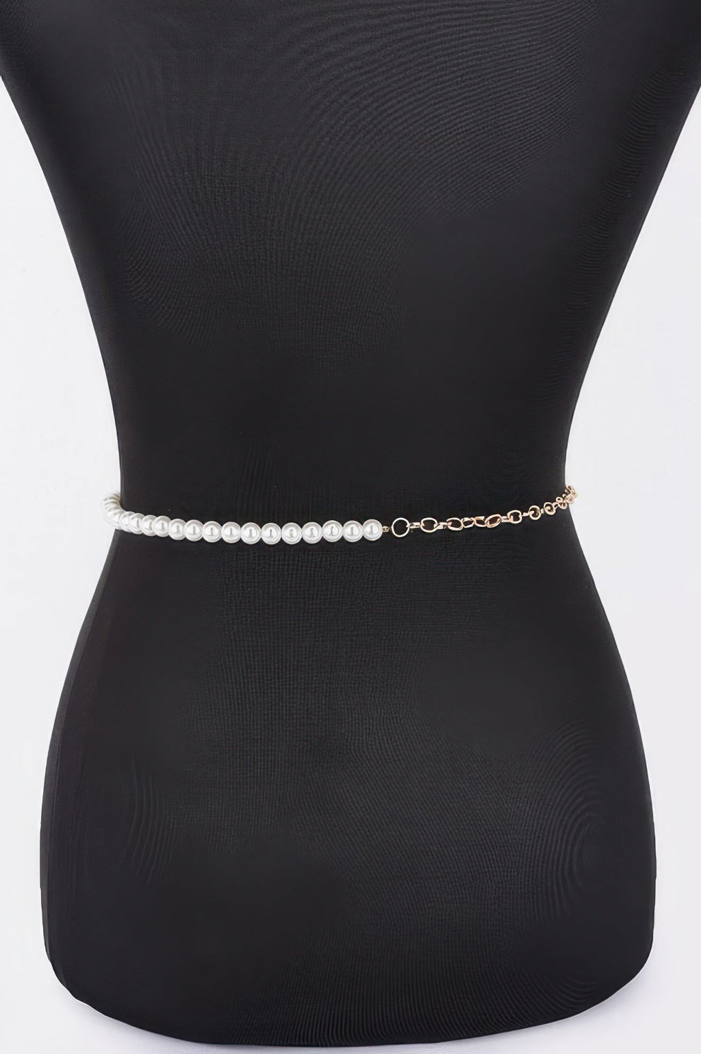 Ceinture à fleurs en fausses perles superposées avec ruban