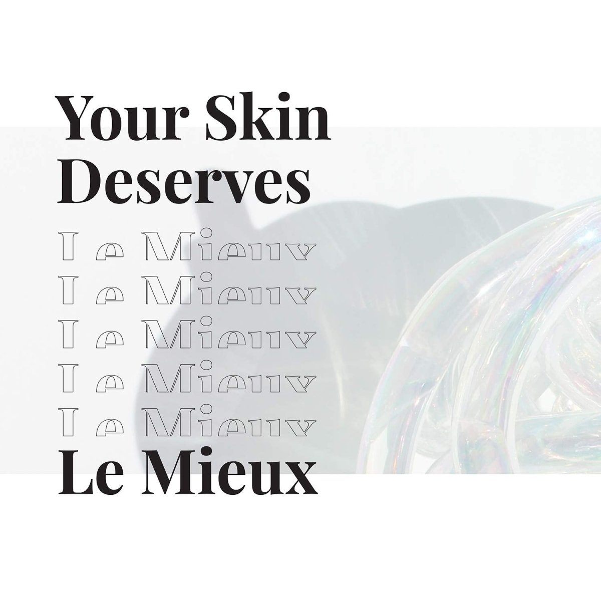 Sérum Hyaluronique Le Mieux - Complexe Hydratant Facial Concentré à l'Acide Hyaluronique, Hydratation Anti-Âge sans Parabènes ni Sulfates (1 oz / 30 ml)
