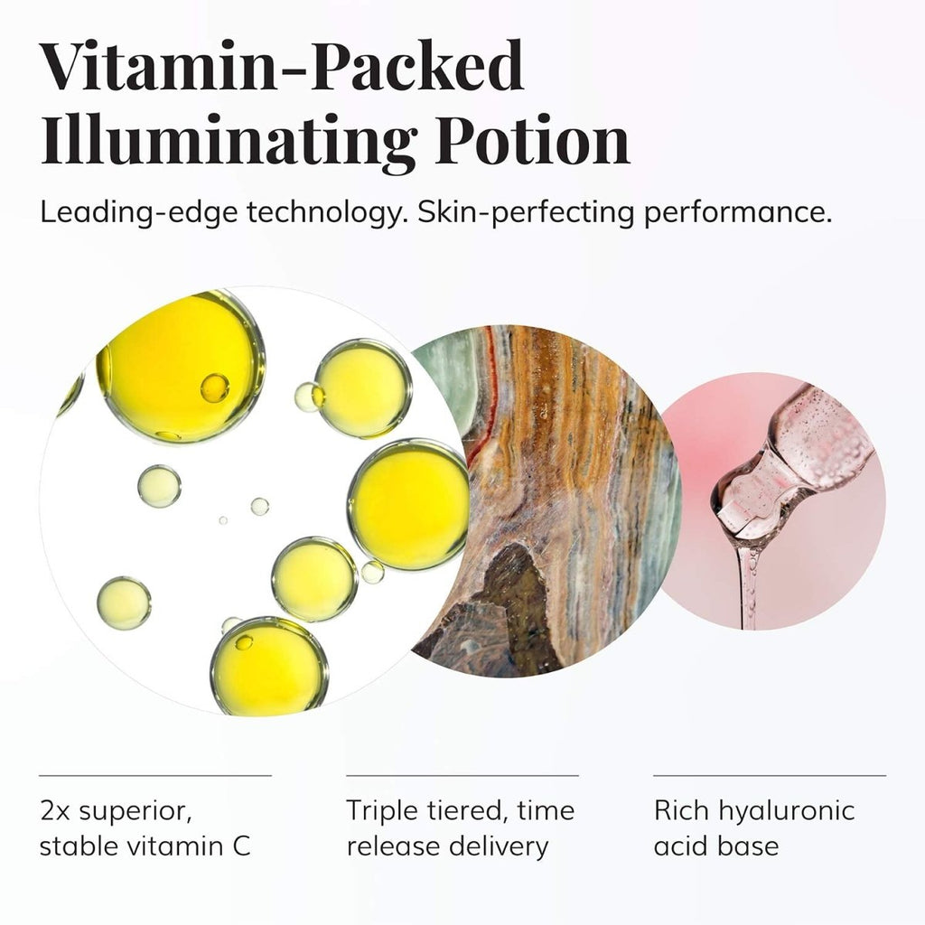 Sérum Le Mieux Vita-C - Sérum visage antioxydant concentré à la vitamine C et au glutathion pour une peau éclatante, sérum visage à la vitamine C pour corriger l'apparence des irrégularités du teint et des taches (1 oz / 30 ml)
