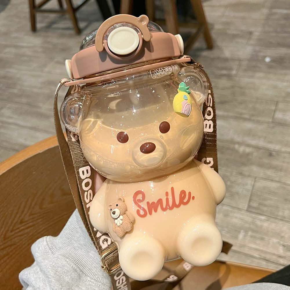 Bouteille d'eau anti-fuite ours pour filles