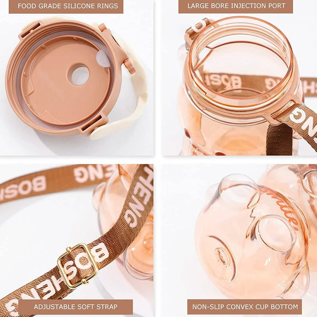 Bouteille d'eau anti-fuite ours pour filles