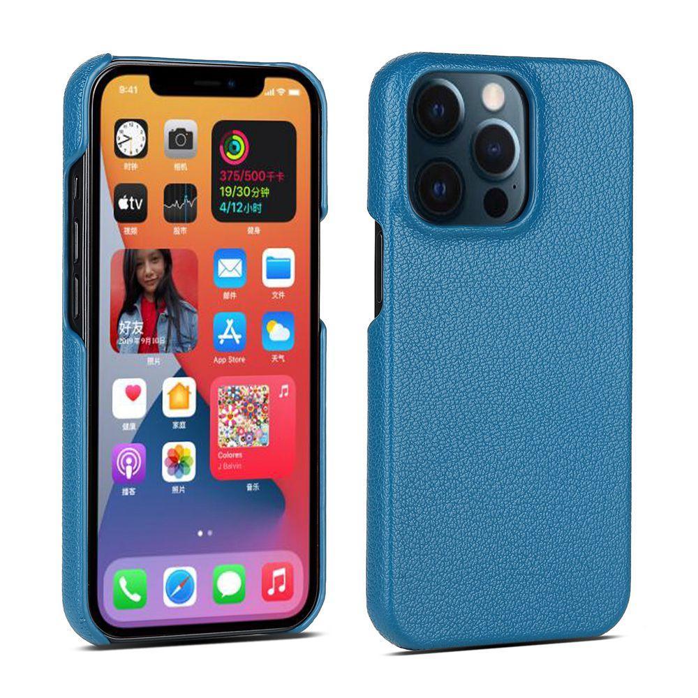 Étui en cuir pour iPhone 14 13 12 Pro Max 13 Mini 14 Coque arrière Simple Classique Qualité Antichoc Haute Protection Cuir Souple Poignée Coque arrière de téléphone pour iPhone