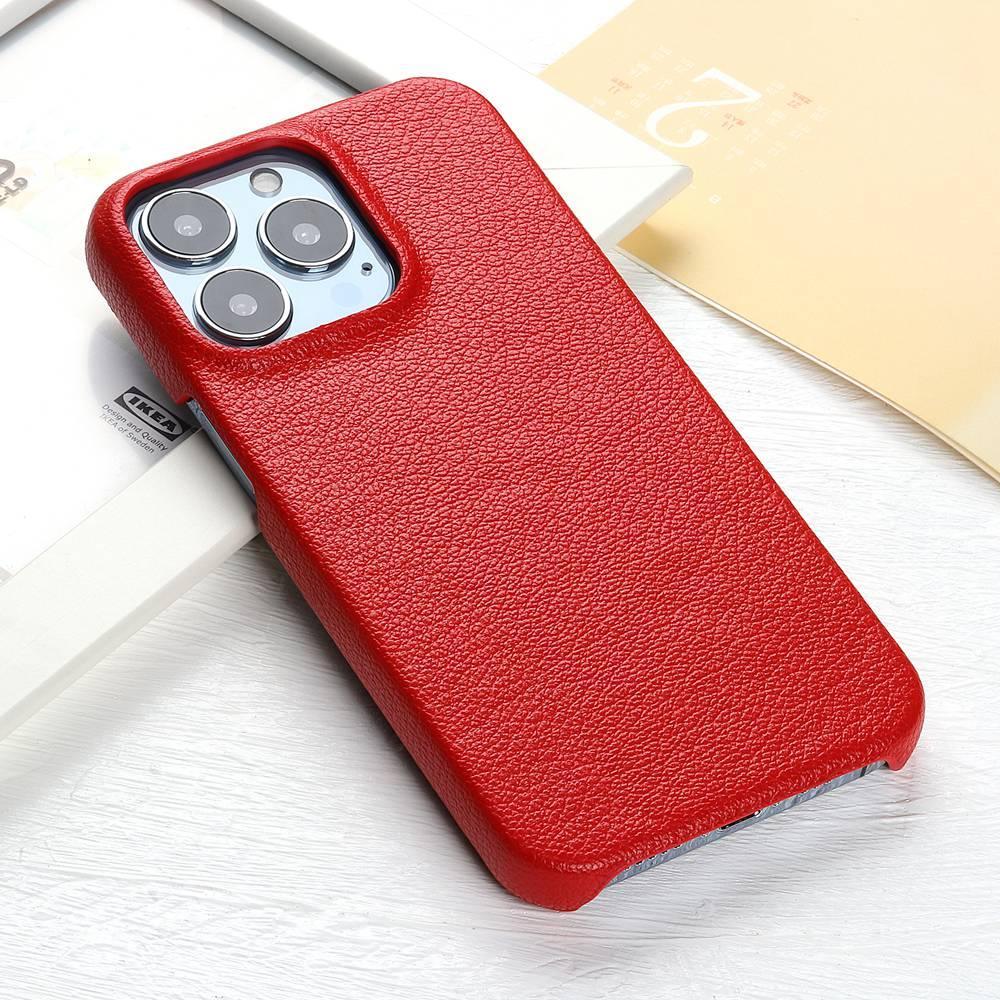 Étui en cuir pour iPhone 14 13 12 Pro Max 13 Mini 14 Coque arrière Simple Classique Qualité Antichoc Haute Protection Cuir Souple Poignée Coque arrière de téléphone pour iPhone