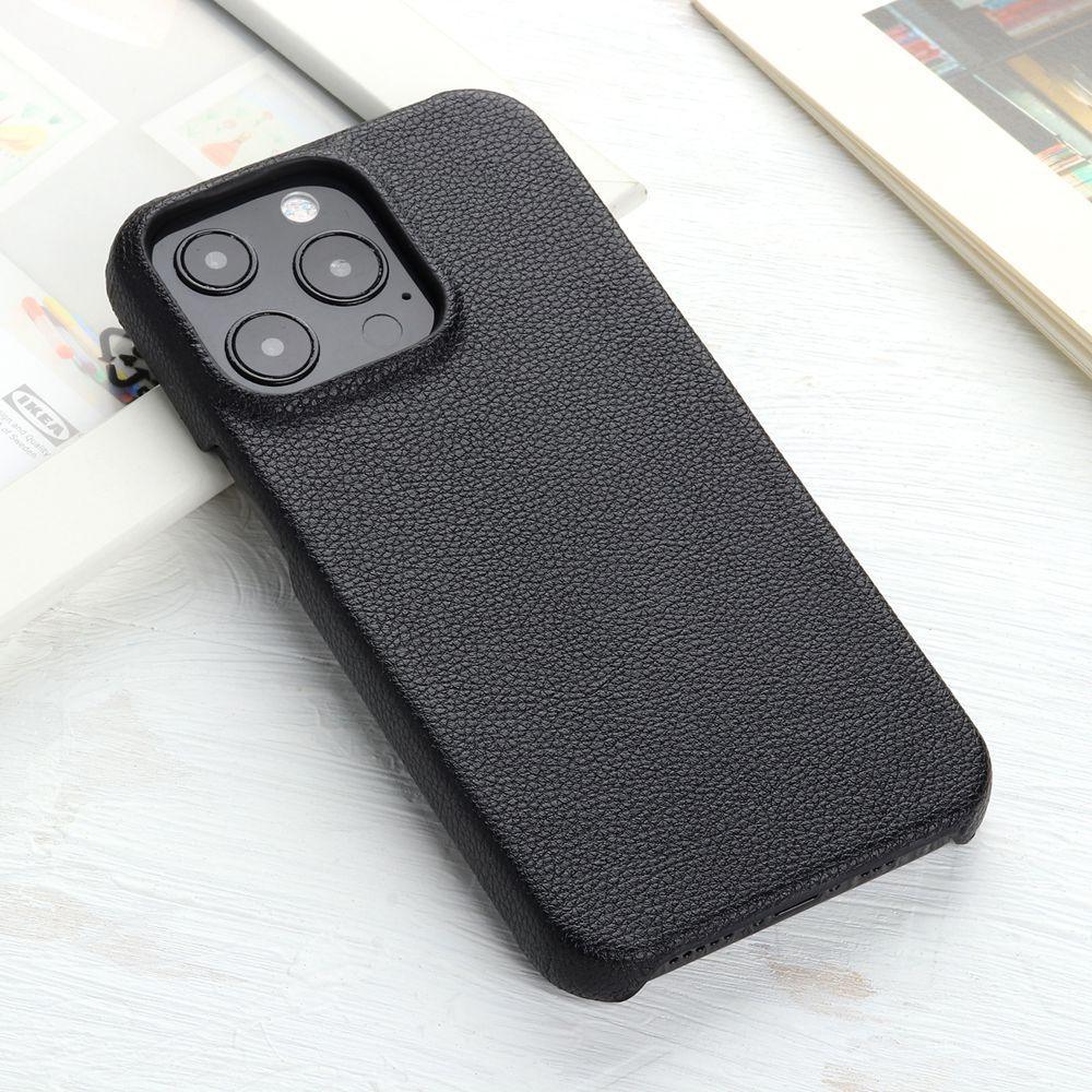 Étui en cuir pour iPhone 14 13 12 Pro Max 13 Mini 14 Coque arrière Simple Classique Qualité Antichoc Haute Protection Cuir Souple Poignée Coque arrière de téléphone pour iPhone