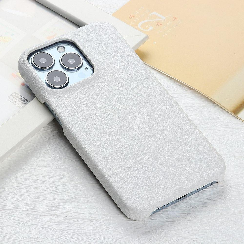 Étui en cuir pour iPhone 14 13 12 Pro Max 13 Mini 14 Coque arrière Simple Classique Qualité Antichoc Haute Protection Cuir Souple Poignée Coque arrière de téléphone pour iPhone