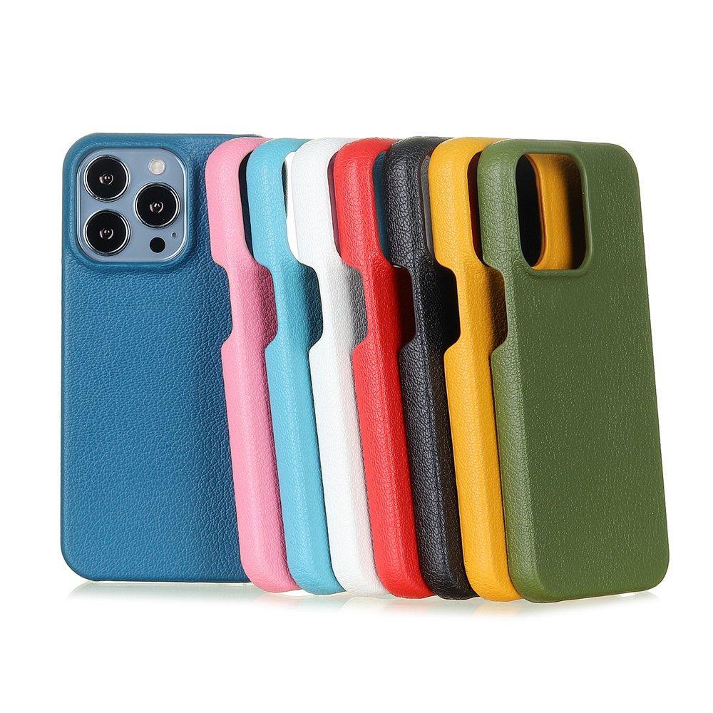 Étui en cuir pour iPhone 14 13 12 Pro Max 13 Mini 14 Coque arrière Simple Classique Qualité Antichoc Haute Protection Cuir Souple Poignée Coque arrière de téléphone pour iPhone