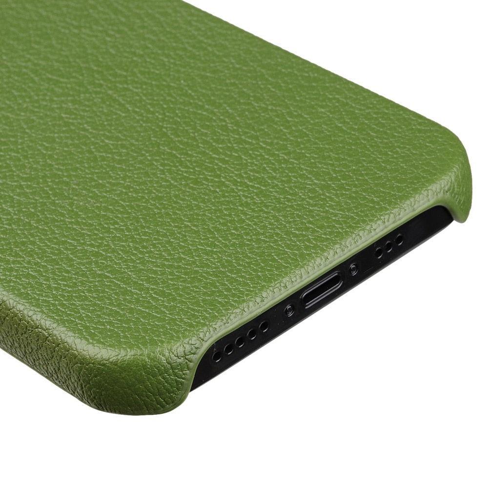 Étui en cuir pour iPhone 14 13 12 Pro Max 13 Mini 14 Coque arrière Simple Classique Qualité Antichoc Haute Protection Cuir Souple Poignée Coque arrière de téléphone pour iPhone