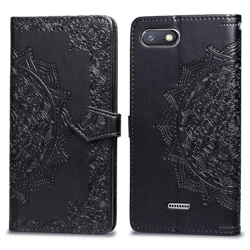 Étui à rabat en cuir pour Xiaomi Redmi 8 6 6A 5 Plus 4A 4X Note 9 5A 4 5 7 6 8 9S 9 Pro 8T 3S 7A 8A Redmi 9 pour Redmi 9A 9C 7A Étui à rabat en cuir au design classique