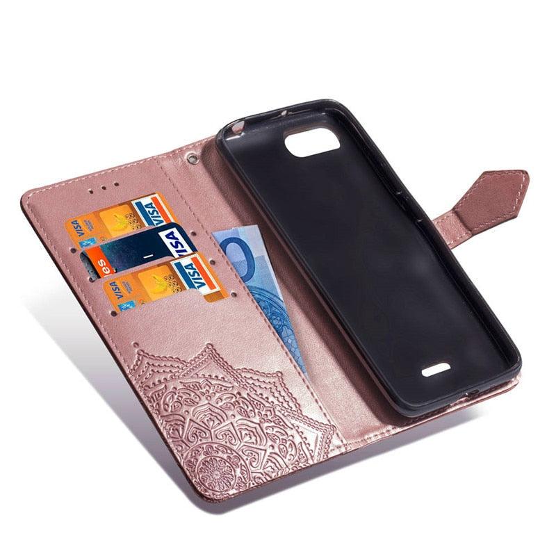 Étui à rabat en cuir pour Xiaomi Redmi 8 6 6A 5 Plus 4A 4X Note 9 5A 4 5 7 6 8 9S 9 Pro 8T 3S 7A 8A Redmi 9 pour Redmi 9A 9C 7A Étui à rabat en cuir au design classique