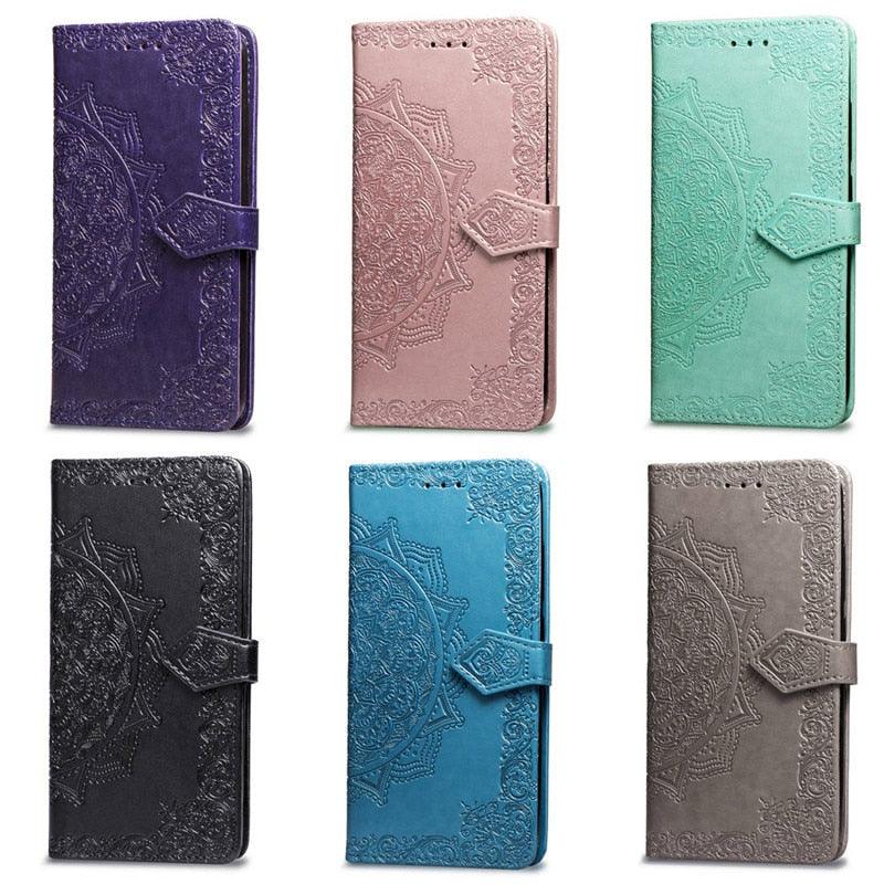 Étui à rabat en cuir pour Xiaomi Redmi 8 6 6A 5 Plus 4A 4X Note 9 5A 4 5 7 6 8 9S 9 Pro 8T 3S 7A 8A Redmi 9 pour Redmi 9A 9C 7A Étui à rabat en cuir au design classique