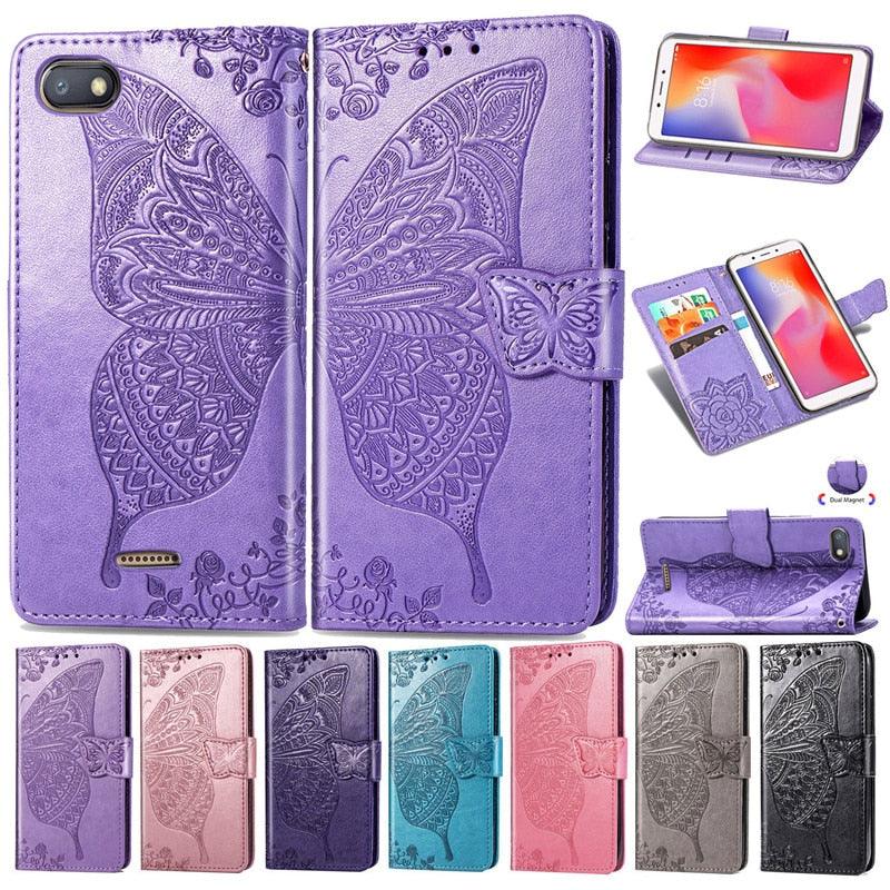 Étui à rabat en cuir pour Xiaomi Redmi 8 6 6A 5 Plus 4A 4X Note 9 5A 4 5 7 6 8 9S 9 Pro 8T 3S 7A 8A Redmi 9 pour Redmi 9A 9C 7A Étui à rabat en cuir au design classique