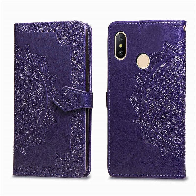 Étui à rabat en cuir pour Xiaomi Redmi 8 6 6A 5 Plus 4A 4X Note 9 5A 4 5 7 6 8 9S 9 Pro 8T 3S 7A 8A Redmi 9 pour Redmi 9A 9C 7A Étui à rabat en cuir au design classique
