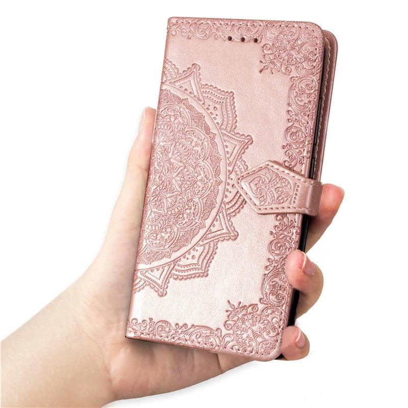 Étui à rabat en cuir pour Xiaomi Redmi 8 6 6A 5 Plus 4A 4X Note 9 5A 4 5 7 6 8 9S 9 Pro 8T 3S 7A 8A Redmi 9 pour Redmi 9A 9C 7A Étui à rabat en cuir au design classique