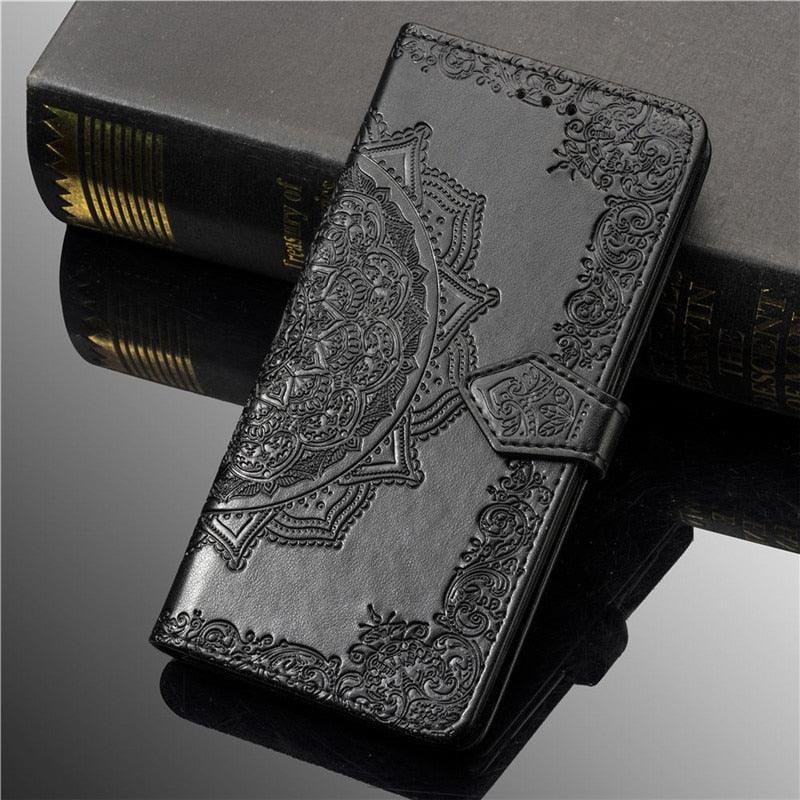 Étui à rabat en cuir pour Xiaomi Redmi 8 6 6A 5 Plus 4A 4X Note 9 5A 4 5 7 6 8 9S 9 Pro 8T 3S 7A 8A Redmi 9 pour Redmi 9A 9C 7A Étui à rabat en cuir au design classique