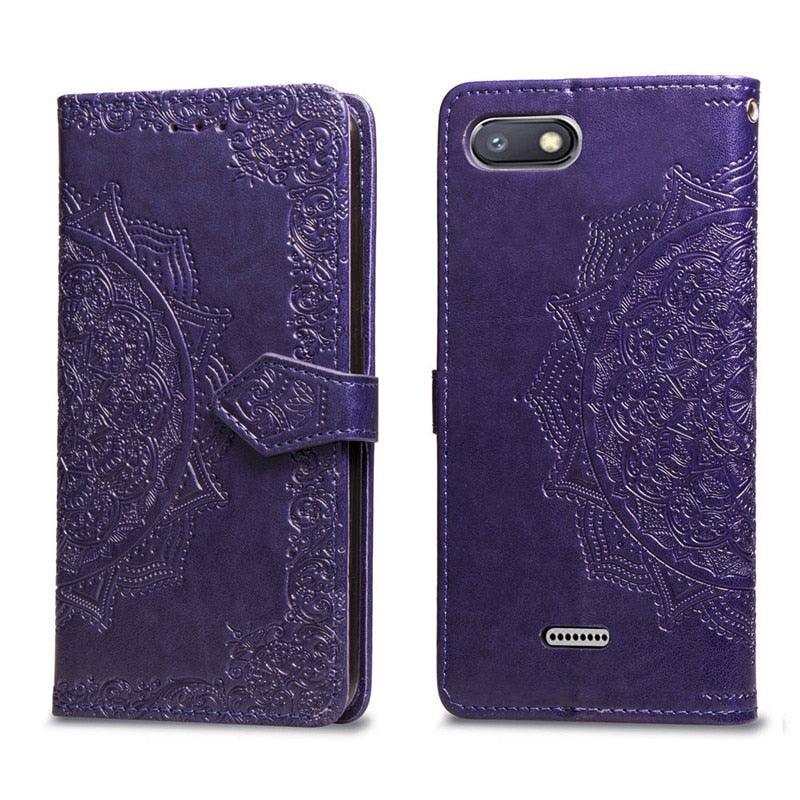 Étui à rabat en cuir pour Xiaomi Redmi 8 6 6A 5 Plus 4A 4X Note 9 5A 4 5 7 6 8 9S 9 Pro 8T 3S 7A 8A Redmi 9 pour Redmi 9A 9C 7A Étui à rabat en cuir au design classique