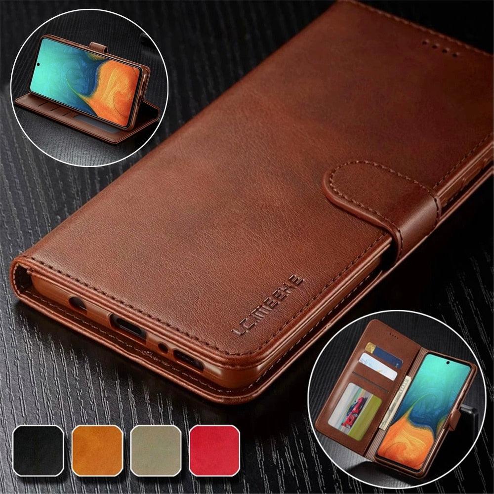 Étui Portefeuille en Cuir pour Xiaomi 12T 12X 11T Mi 11 Lite Poco M4 M3 X4 X3 Pro F3 Redmi 10C 9C 9A Note 11S 10 9S 8T Pro Housse de Protection à Rabat Porte-Cartes Étui de Téléphone à Rabat Protecteur