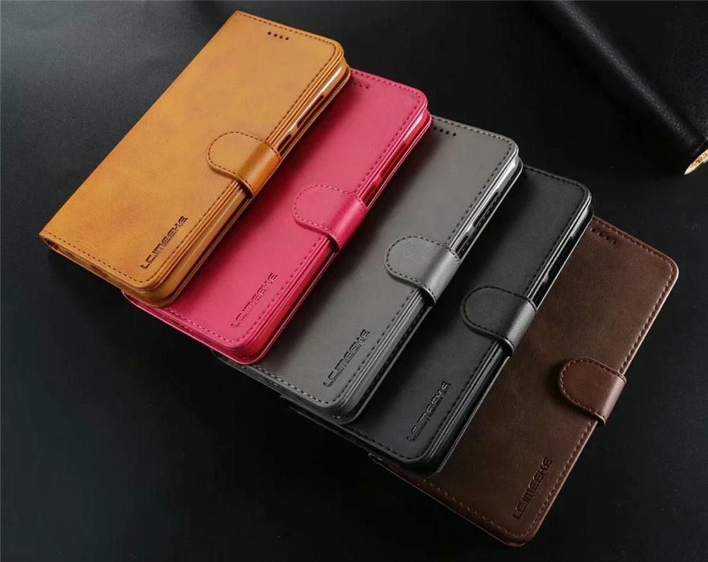 Étui Portefeuille en Cuir pour Xiaomi 12T 12X 11T Mi 11 Lite Poco M4 M3 X4 X3 Pro F3 Redmi 10C 9C 9A Note 11S 10 9S 8T Pro Housse de Protection à Rabat Porte-Cartes Étui de Téléphone à Rabat Protecteur