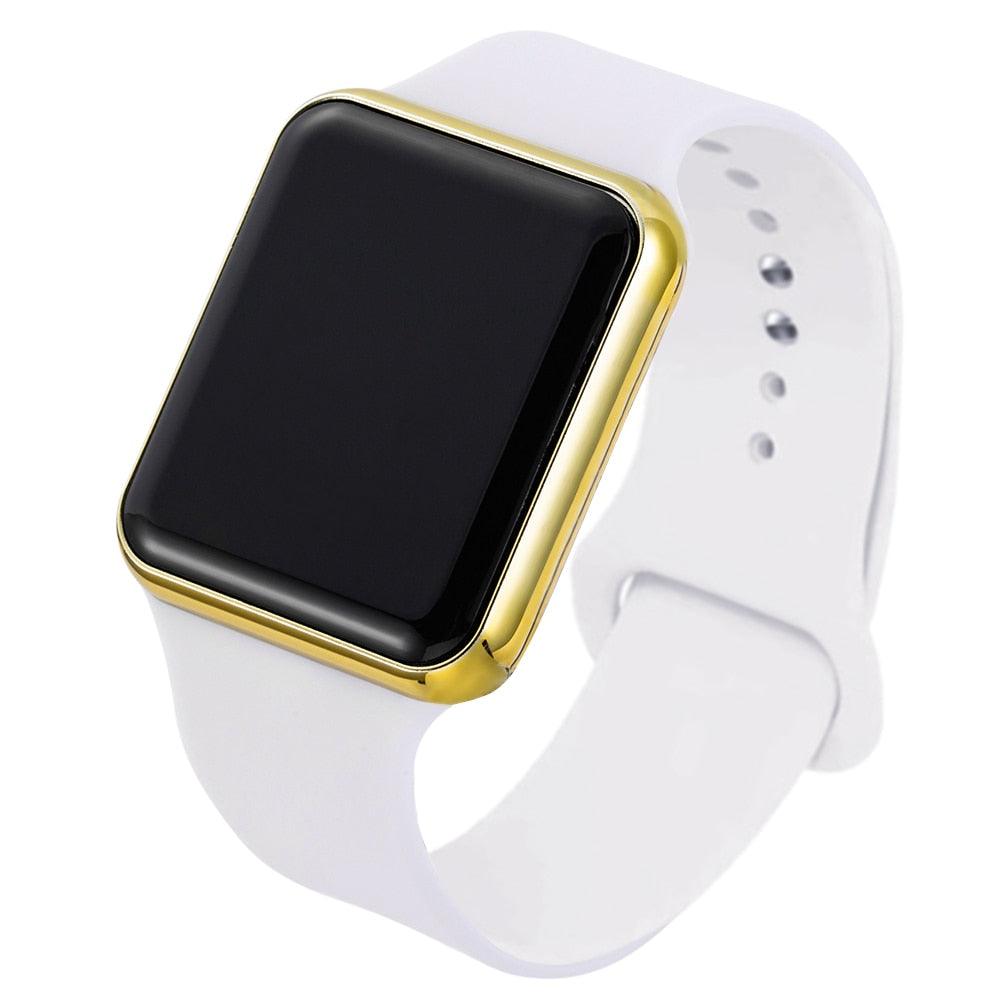 Montre enfant LED Sport Silicone Montres décontractées à affichage numérique pour enfants Montre numérique pour enfants simple Montres-bracelets électroniques élégantes et décontractées à affichage LED pour femmes, adolescentes et jeunes filles