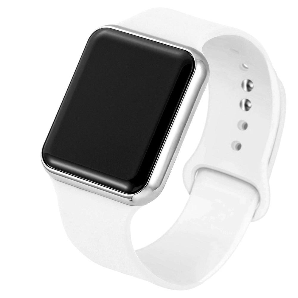 Montre enfant LED Sport Silicone Montres décontractées à affichage numérique pour enfants Montre numérique pour enfants simple Montres-bracelets électroniques élégantes et décontractées à affichage LED pour femmes, adolescentes et jeunes filles