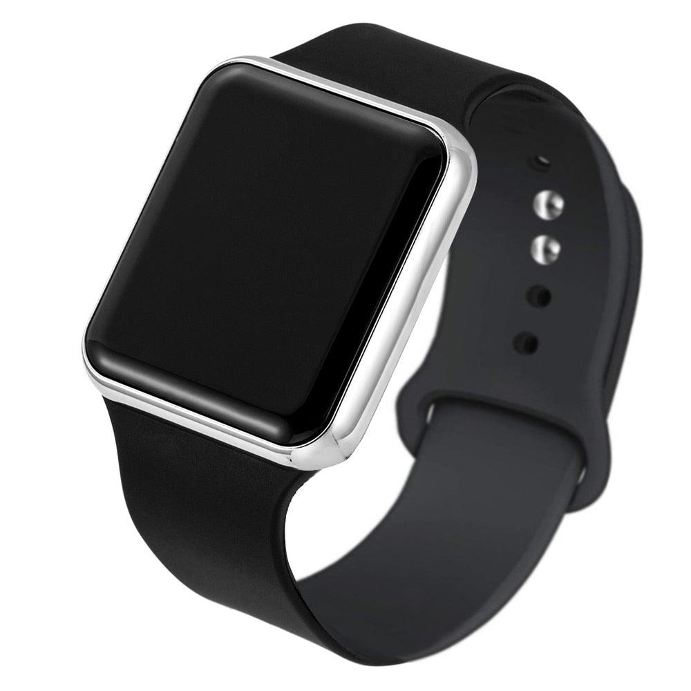 Montre enfant LED Sport Silicone Montres décontractées à affichage numérique pour enfants Montre numérique pour enfants simple Montres-bracelets électroniques élégantes et décontractées à affichage LED pour femmes, adolescentes et jeunes filles